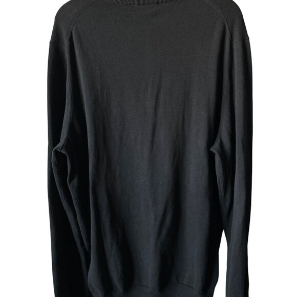 NWT Jos. A. Bank Black 1/4-Zip Sweater  Tailored Fit Merino Wool Size 2XLT - Picture 3 of 4